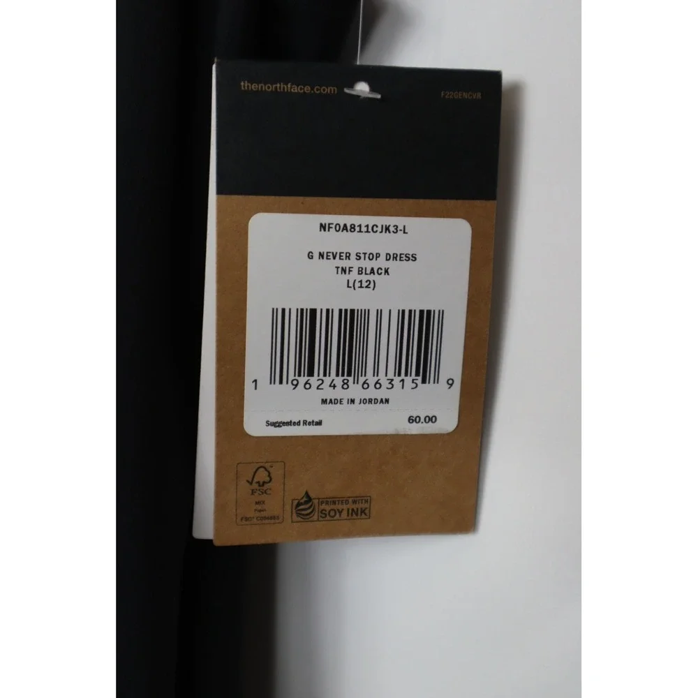 The North Face Girls Never Stop Dress - Large (12)‎ - Black